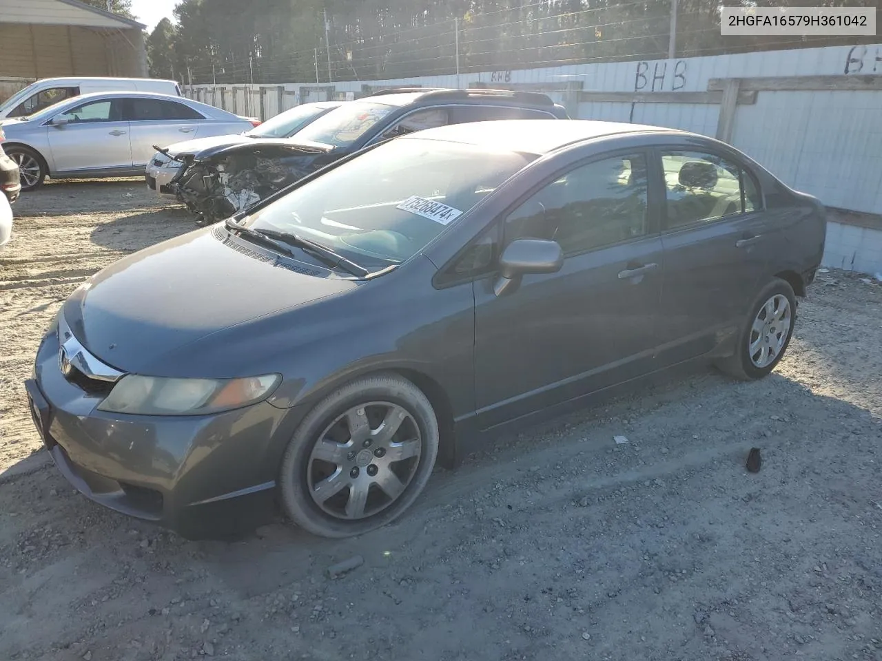 2HGFA16579H361042 2009 Honda Civic Lx