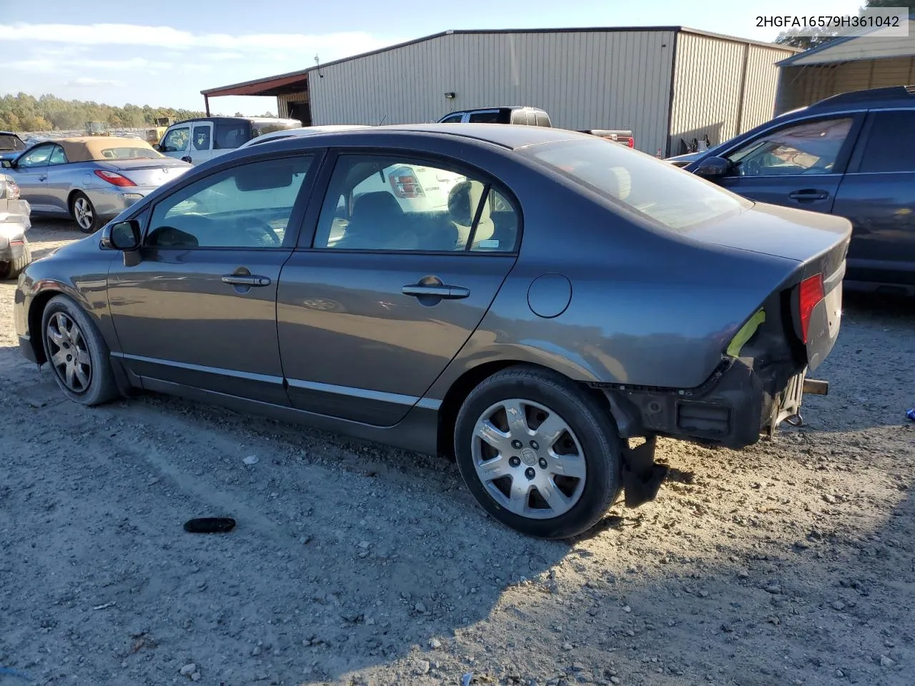 2009 Honda Civic Lx VIN: 2HGFA16579H361042 Lot: 75268474