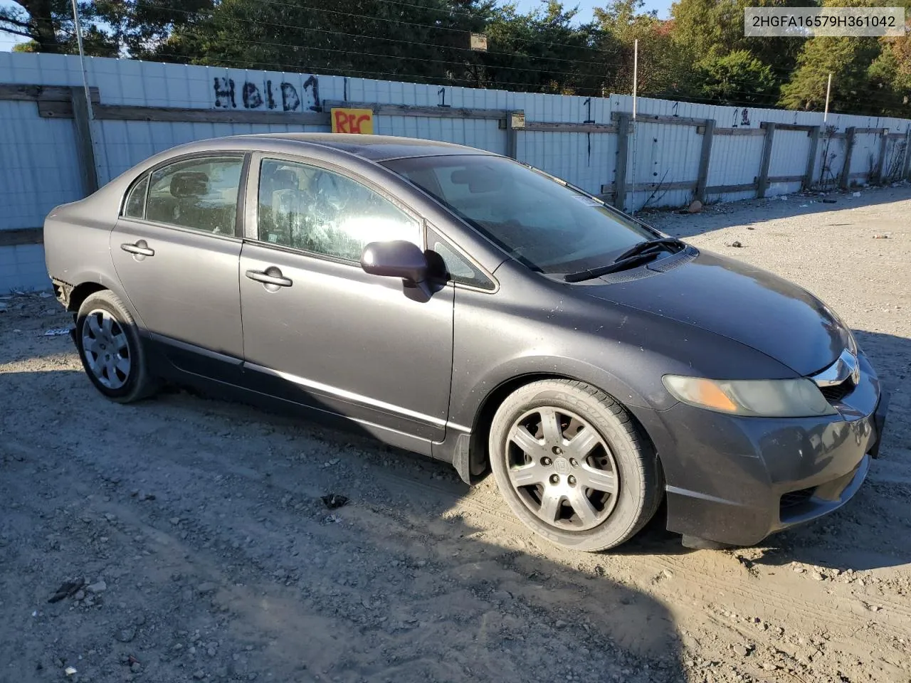 2009 Honda Civic Lx VIN: 2HGFA16579H361042 Lot: 75268474