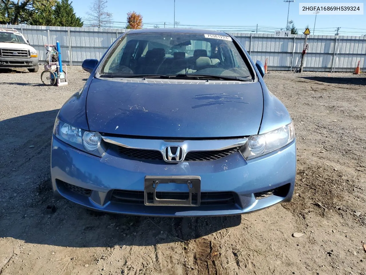 2009 Honda Civic Ex VIN: 2HGFA16869H539324 Lot: 75301224