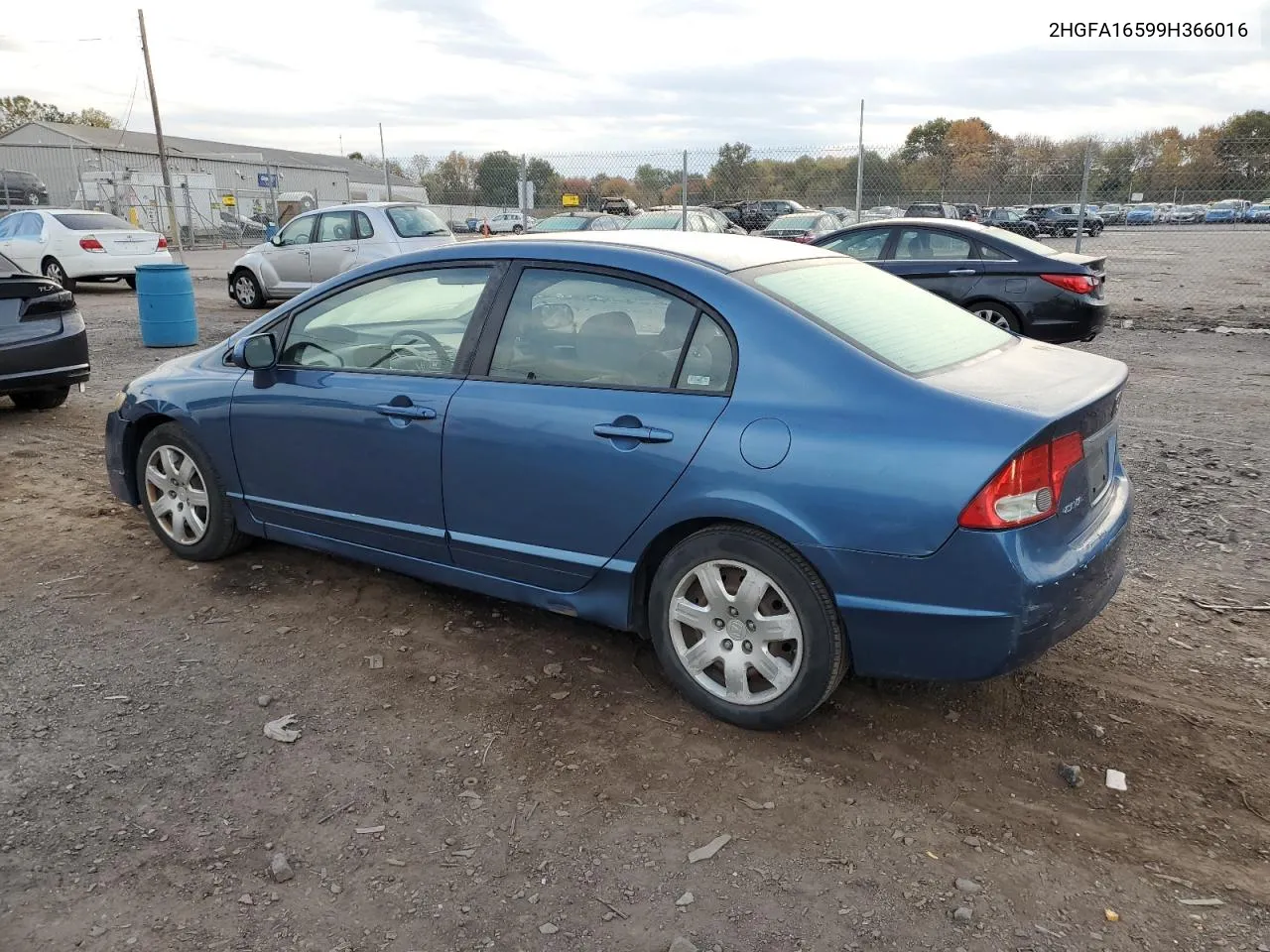 2HGFA16599H366016 2009 Honda Civic Lx