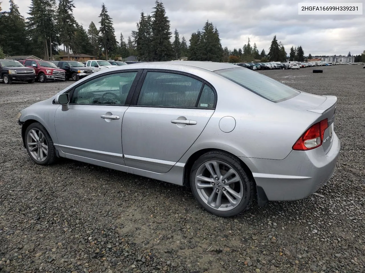 2009 Honda Civic Lx-S VIN: 2HGFA16699H339231 Lot: 75543054