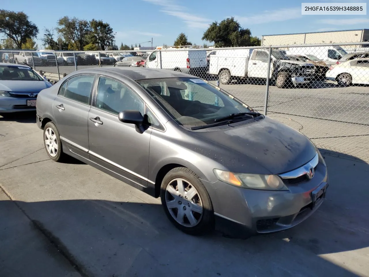 2HGFA16539H348885 2009 Honda Civic Lx