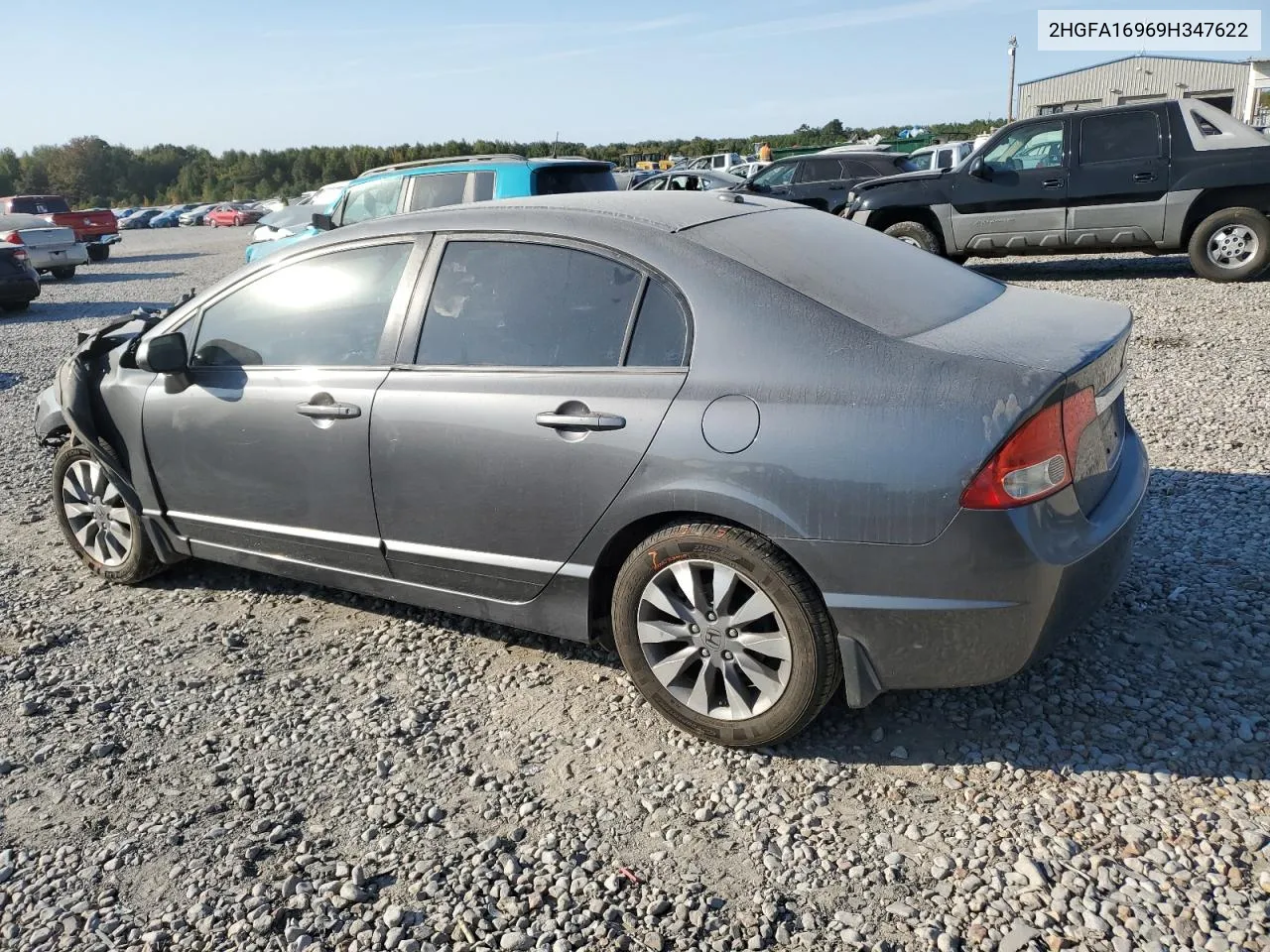 2009 Honda Civic Exl VIN: 2HGFA16969H347622 Lot: 75723154