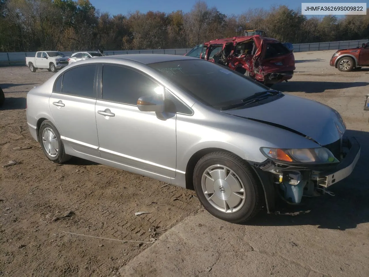 JHMFA36269S009822 2009 Honda Civic Hybrid