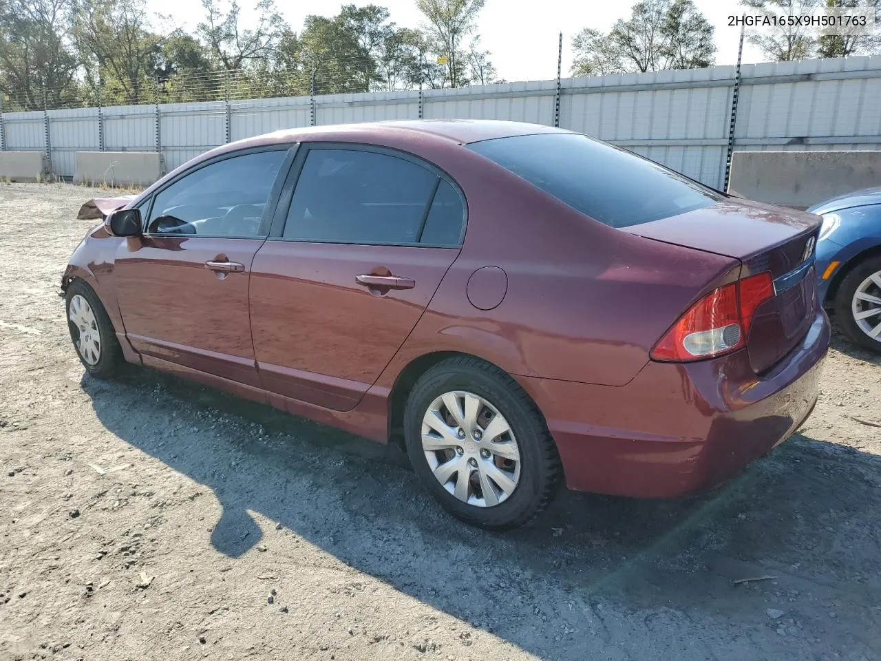 2009 Honda Civic Lx VIN: 2HGFA165X9H501763 Lot: 76016504