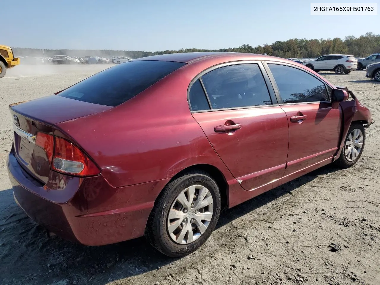 2009 Honda Civic Lx VIN: 2HGFA165X9H501763 Lot: 76016504