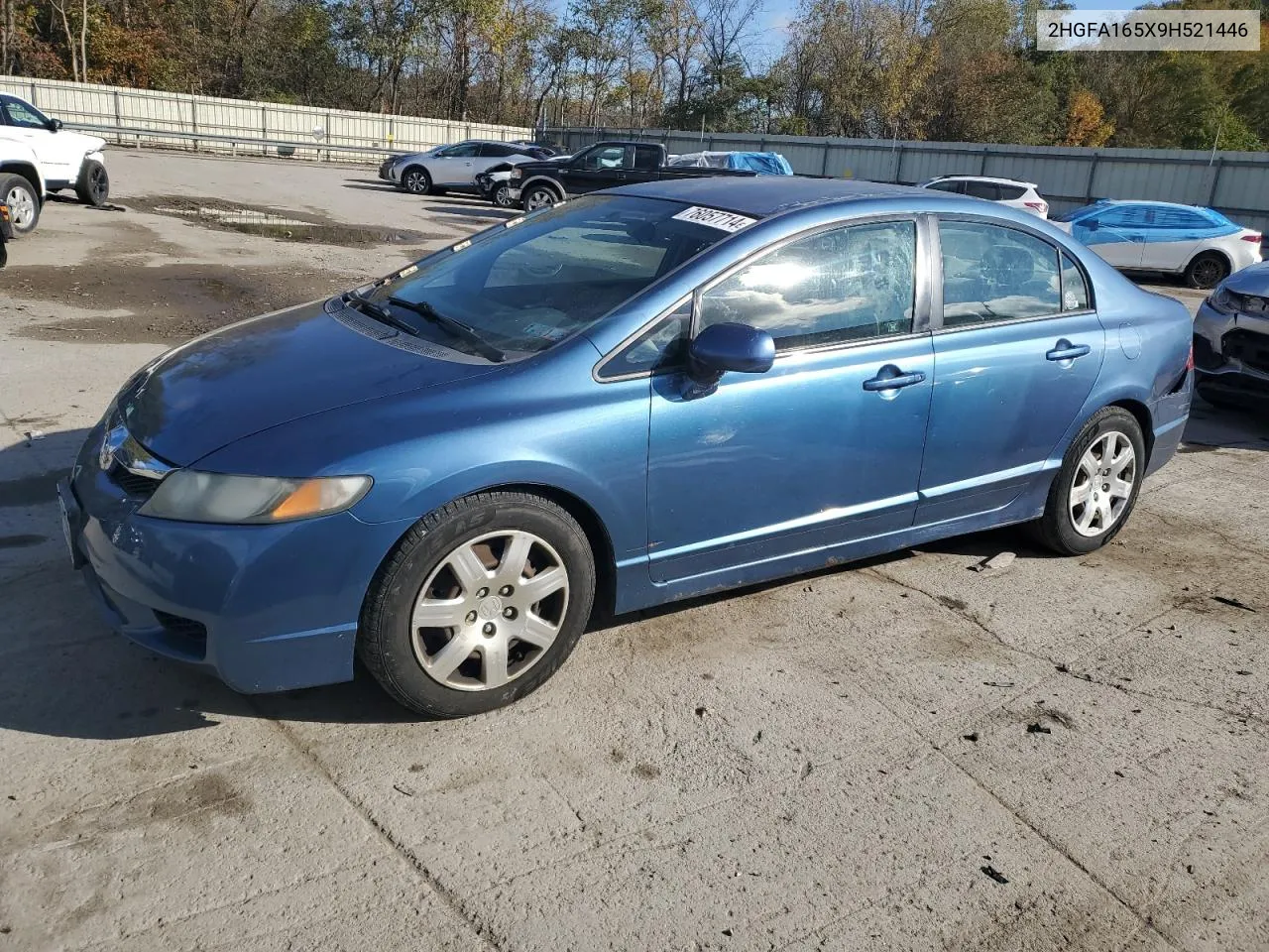 2009 Honda Civic Lx VIN: 2HGFA165X9H521446 Lot: 76057714