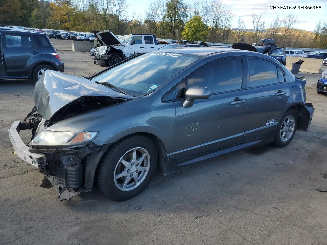 2009 Honda Civic Lx VIN: 2HGFA16599H366968 Lot: 76270154