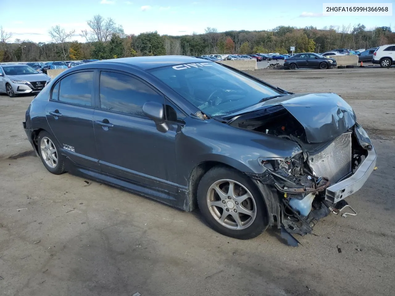 2009 Honda Civic Lx VIN: 2HGFA16599H366968 Lot: 76270154