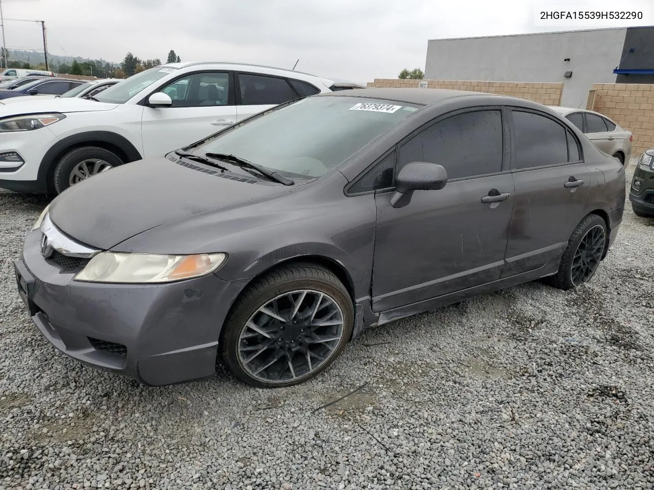 2009 Honda Civic Lx VIN: 2HGFA15539H532290 Lot: 76379374