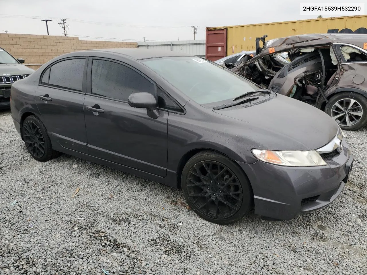 2009 Honda Civic Lx VIN: 2HGFA15539H532290 Lot: 76379374