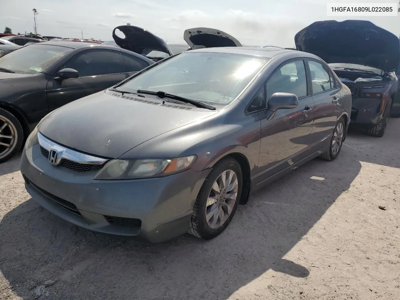 2009 Honda Civic Ex VIN: 1HGFA16809L022085 Lot: 76582024