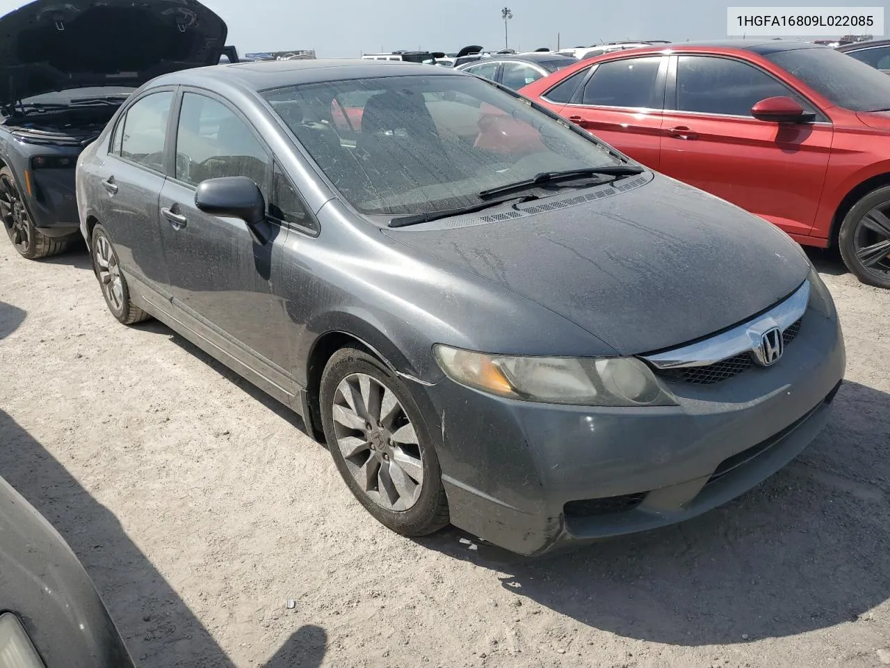 2009 Honda Civic Ex VIN: 1HGFA16809L022085 Lot: 76582024