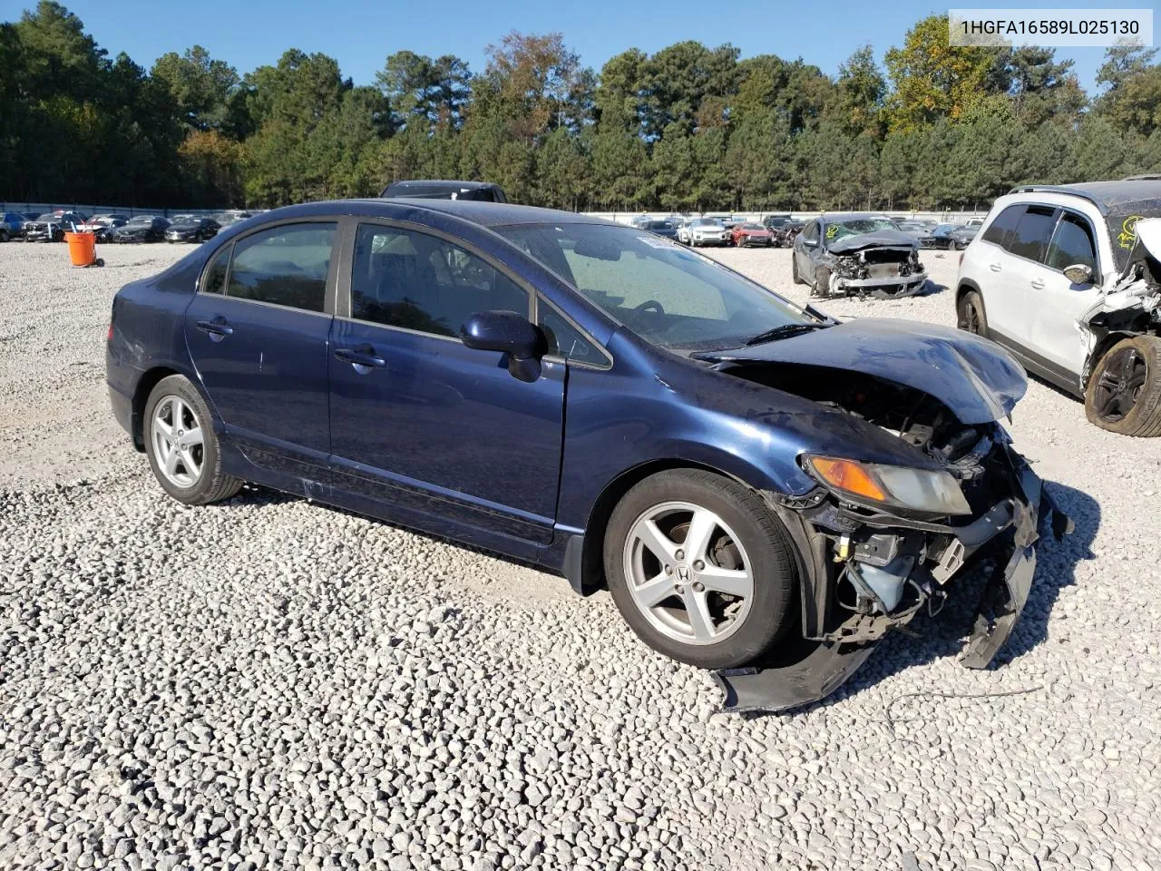 2009 Honda Civic Lx VIN: 1HGFA16589L025130 Lot: 76840784