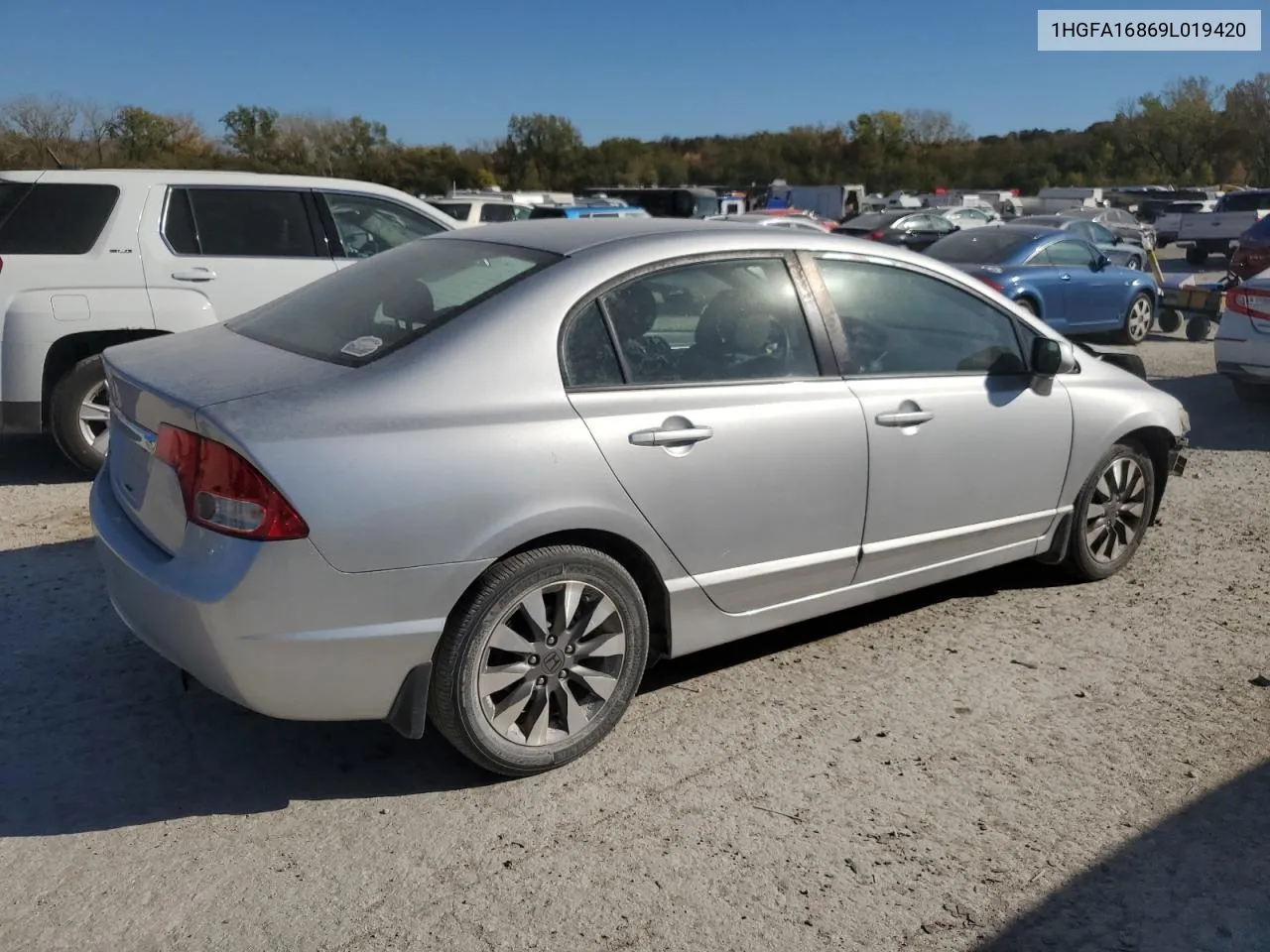 2009 Honda Civic Ex VIN: 1HGFA16869L019420 Lot: 77388794