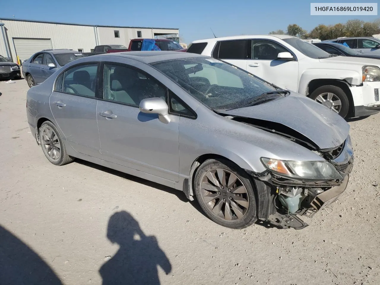 2009 Honda Civic Ex VIN: 1HGFA16869L019420 Lot: 77388794