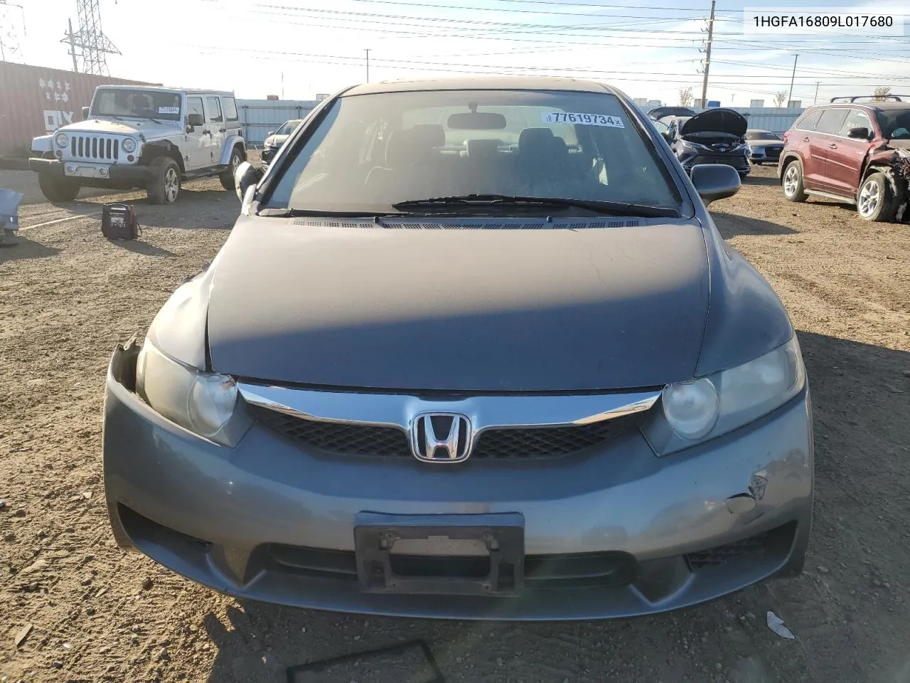 2009 Honda Civic Ex VIN: 1HGFA16809L017680 Lot: 77619734