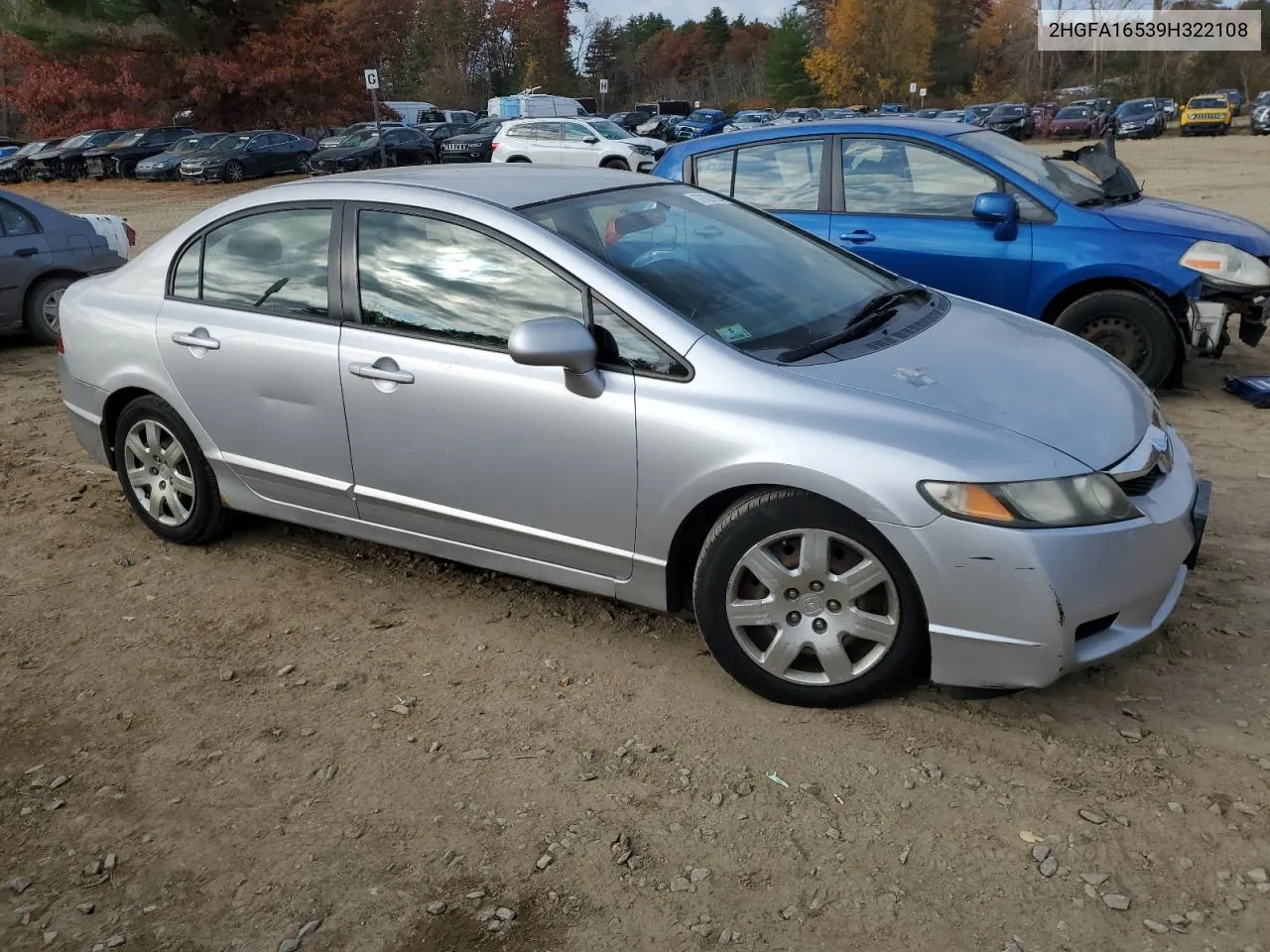 2009 Honda Civic Lx VIN: 2HGFA16539H322108 Lot: 77621654