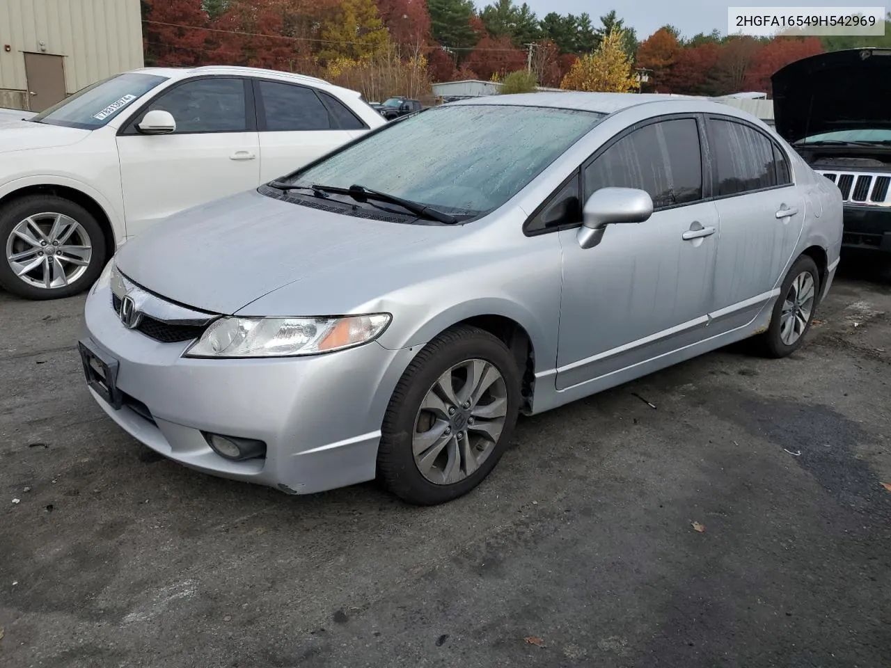 2009 Honda Civic Lx VIN: 2HGFA16549H542969 Lot: 77624654