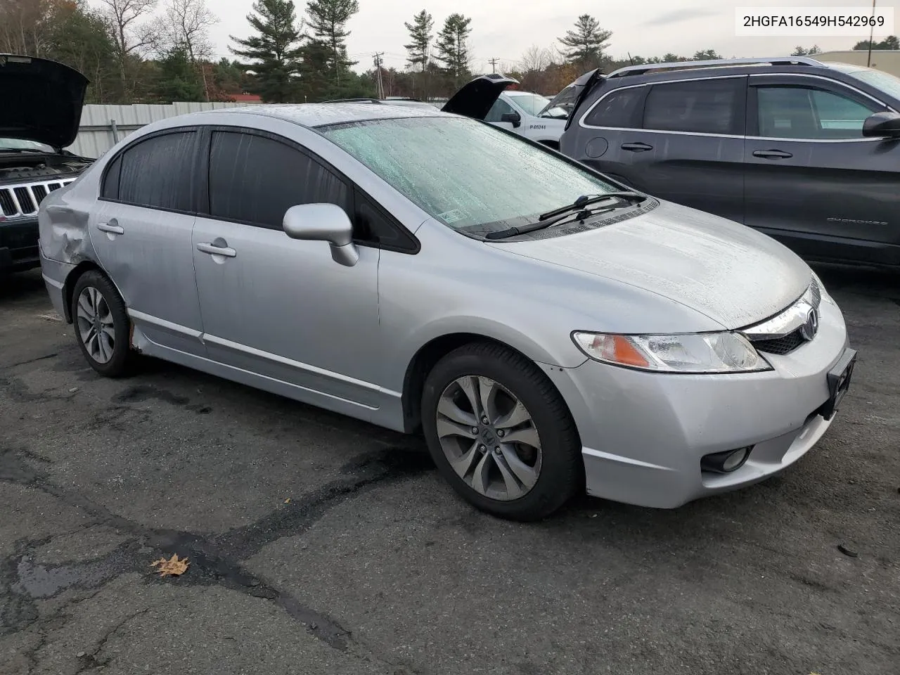 2009 Honda Civic Lx VIN: 2HGFA16549H542969 Lot: 77624654