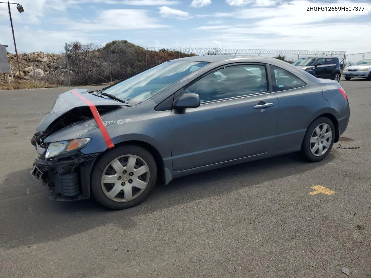 2009 Honda Civic Lx VIN: 2HGFG12669H507377 Lot: 77913694