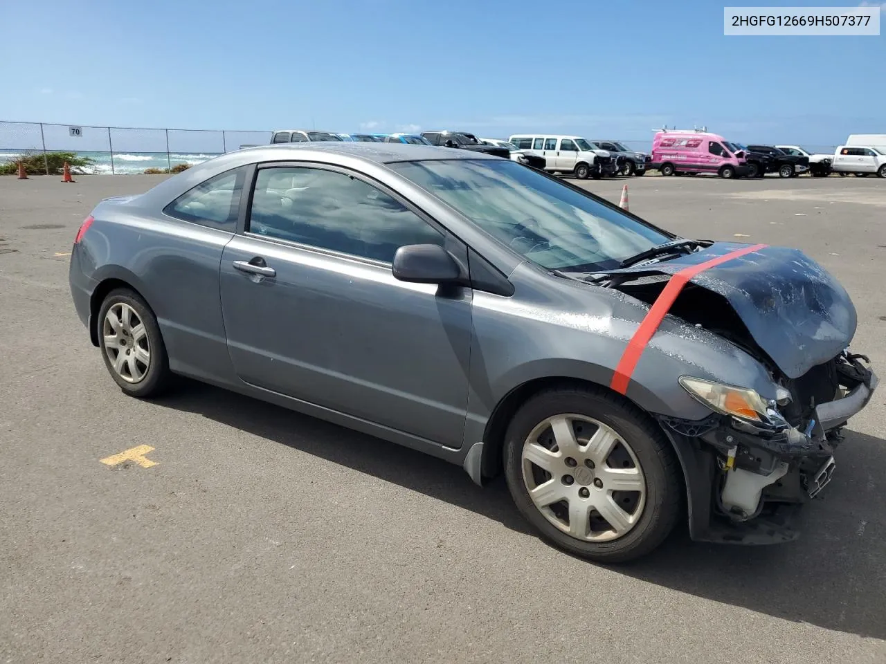 2009 Honda Civic Lx VIN: 2HGFG12669H507377 Lot: 77913694