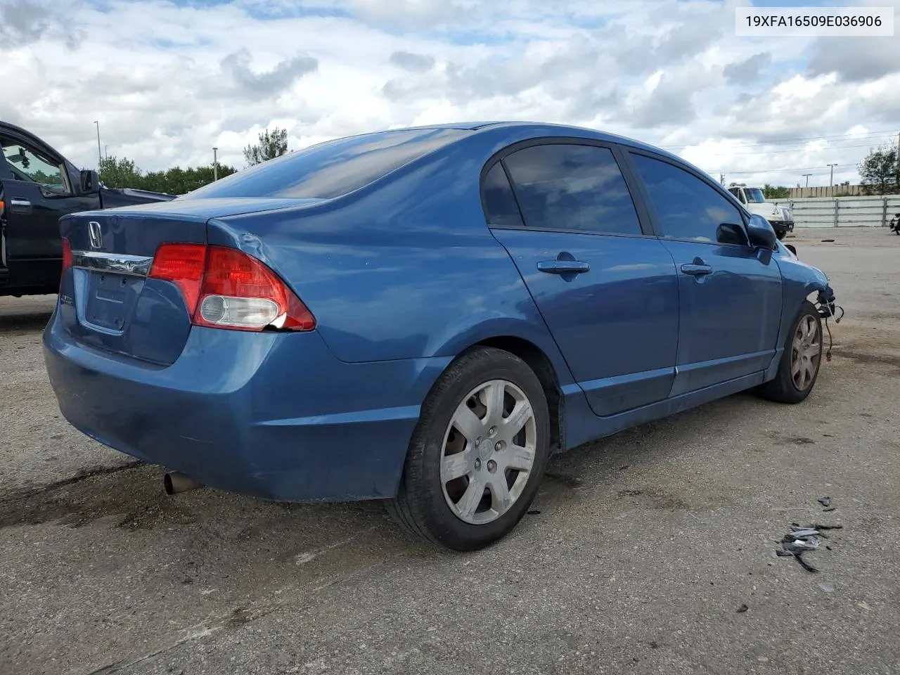 2009 Honda Civic Lx VIN: 19XFA16509E036906 Lot: 77992774