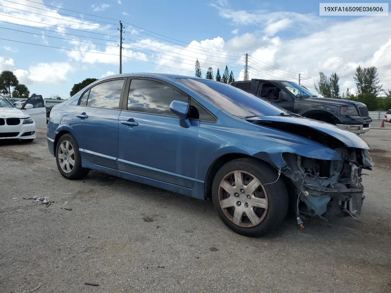 2009 Honda Civic Lx VIN: 19XFA16509E036906 Lot: 77992774