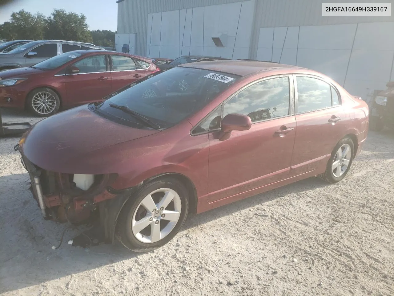 2HGFA16649H339167 2009 Honda Civic Lx-S