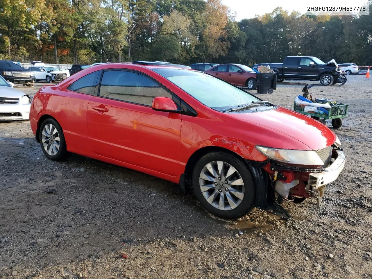 2009 Honda Civic Ex VIN: 2HGFG12879H537778 Lot: 78179374