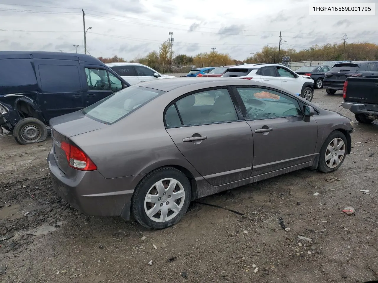 2009 Honda Civic Lx VIN: 1HGFA16569L001795 Lot: 78259314