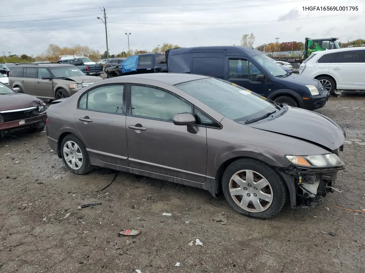 2009 Honda Civic Lx VIN: 1HGFA16569L001795 Lot: 78259314