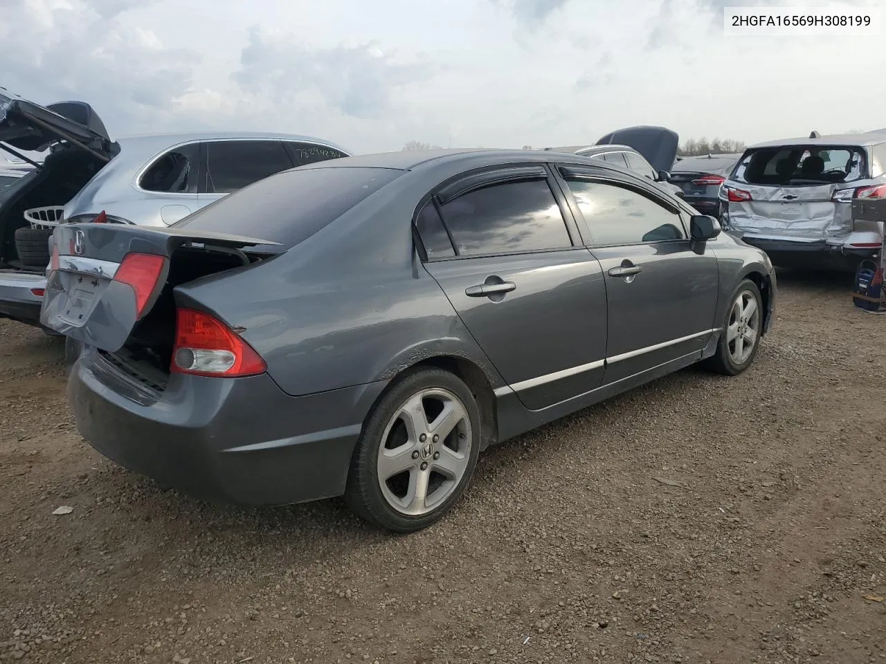 2009 Honda Civic Lx VIN: 2HGFA16569H308199 Lot: 78382764