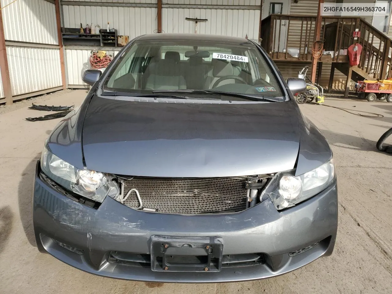 2009 Honda Civic Lx VIN: 2HGFA16549H363704 Lot: 78420484