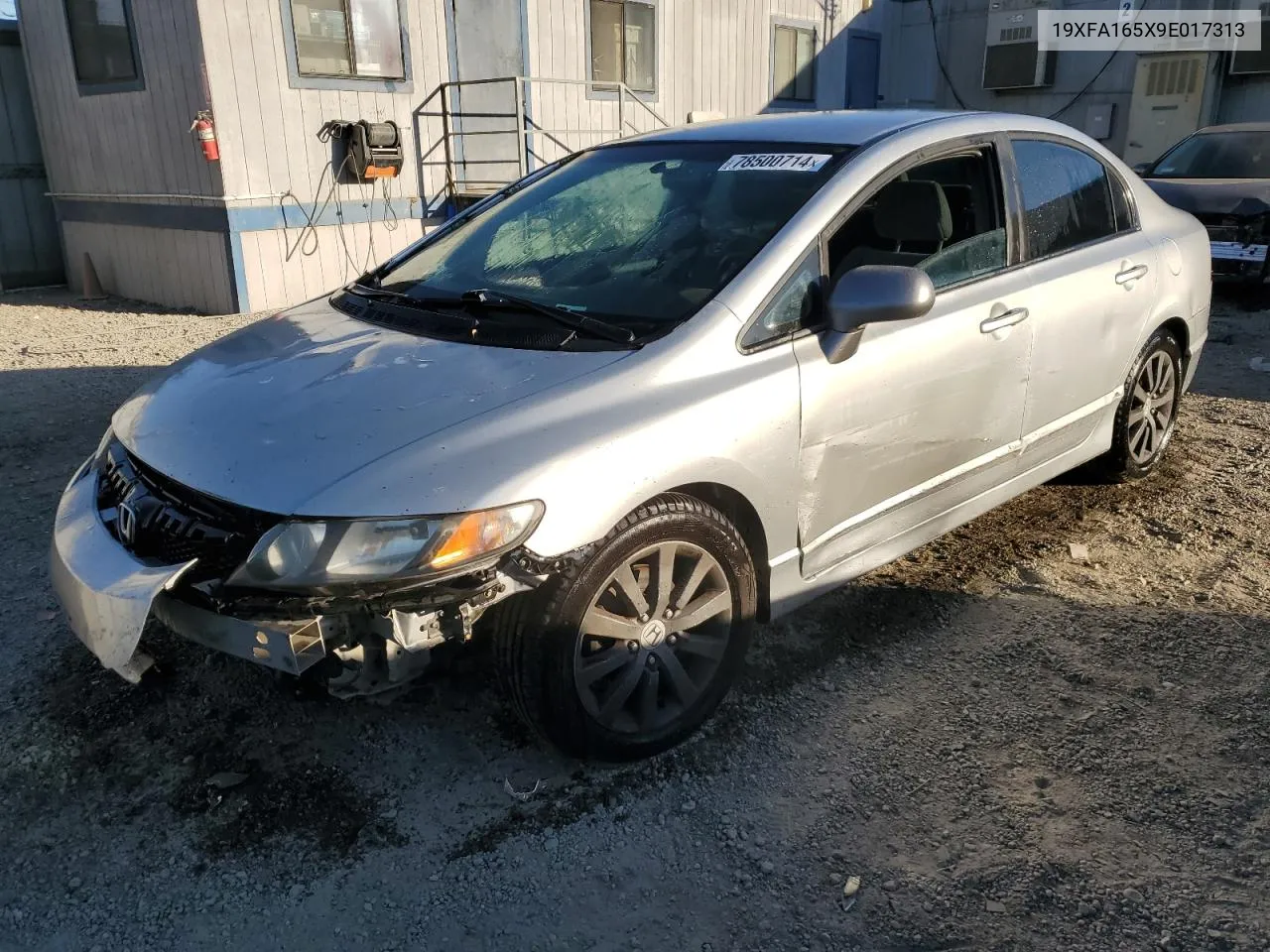 2009 Honda Civic Lx VIN: 19XFA165X9E017313 Lot: 78500714