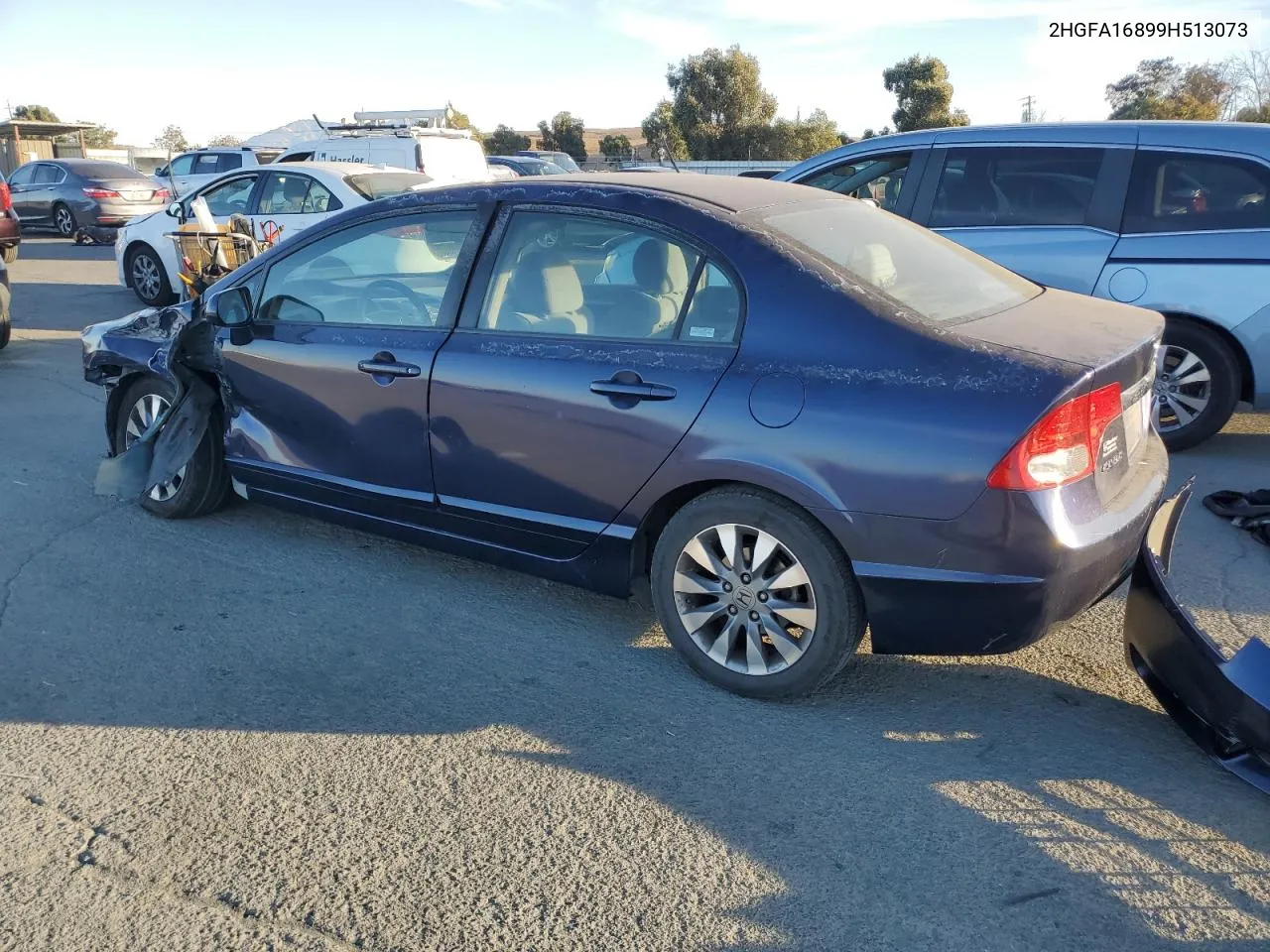 2009 Honda Civic Ex VIN: 2HGFA16899H513073 Lot: 78544784