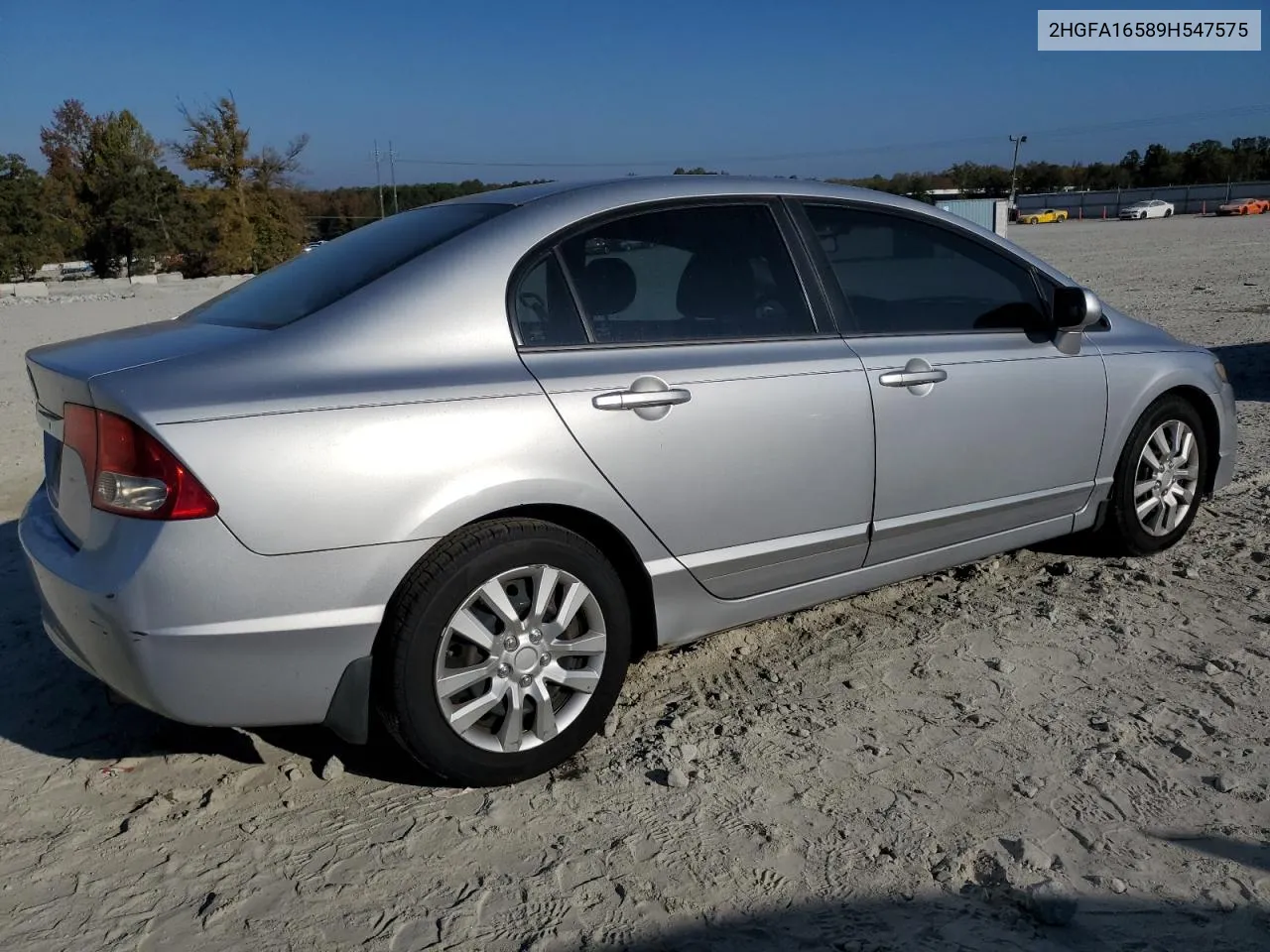 2009 Honda Civic Lx VIN: 2HGFA16589H547575 Lot: 78552644