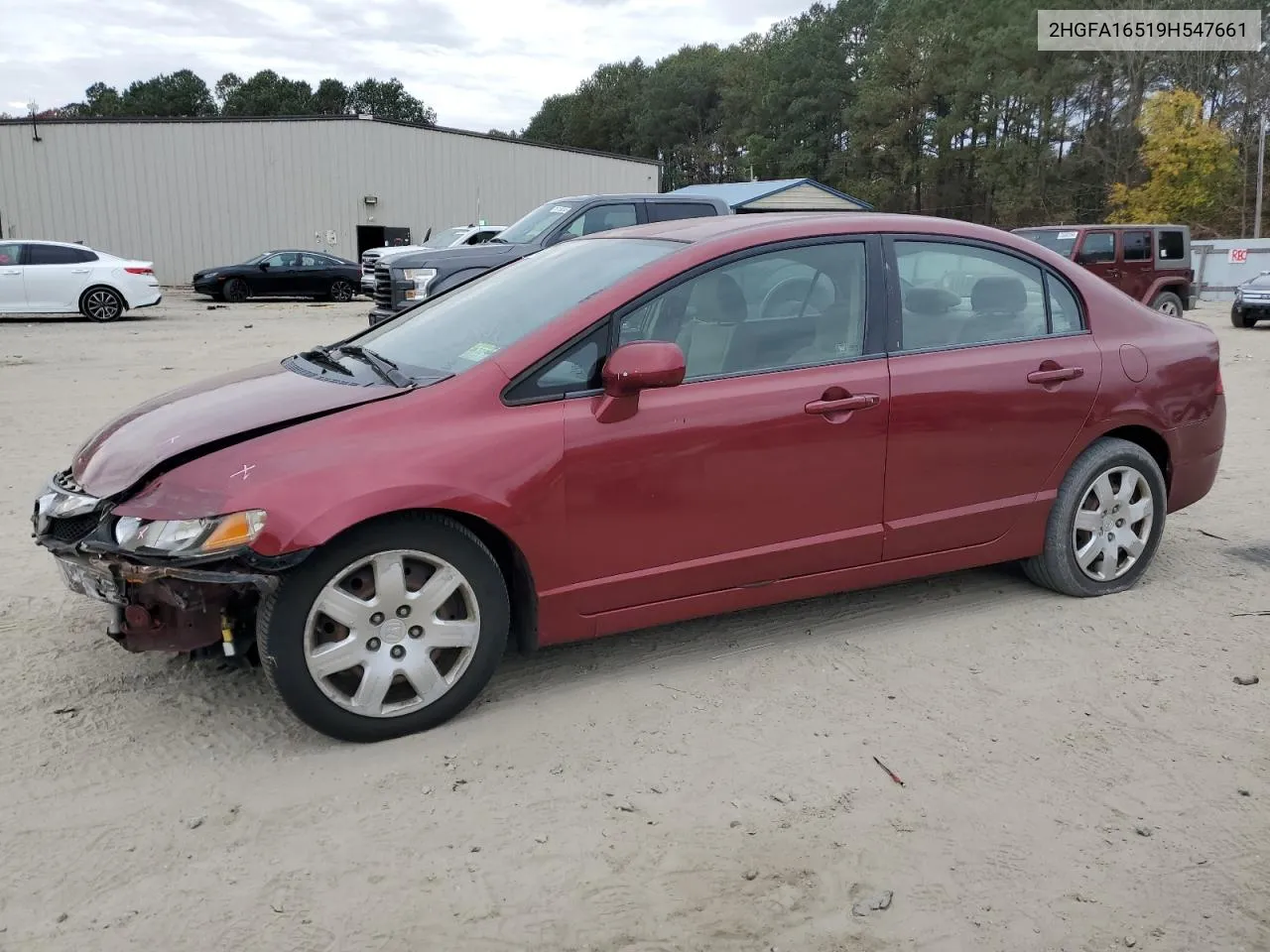 2009 Honda Civic Lx VIN: 2HGFA16519H547661 Lot: 78786614