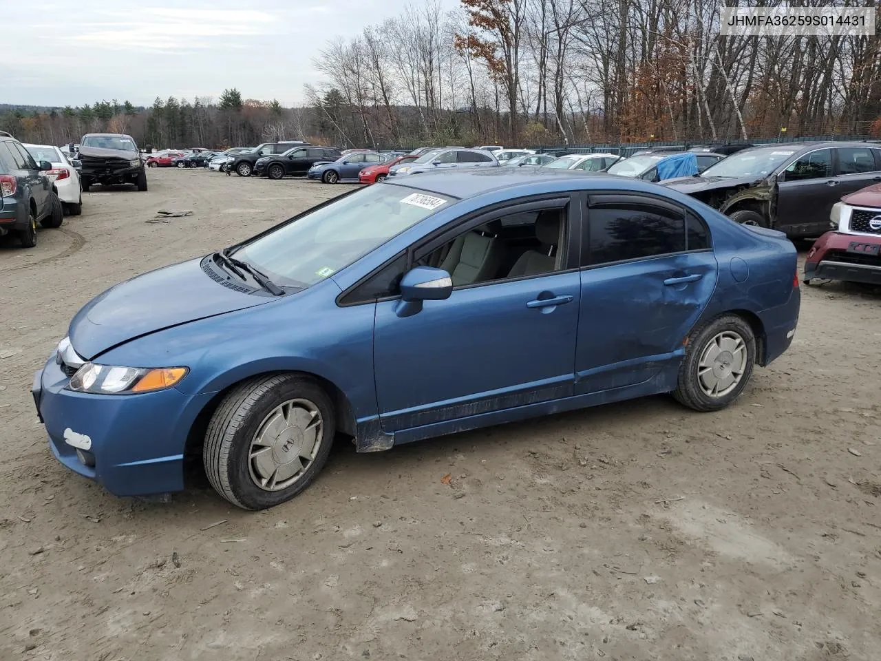 2009 Honda Civic Hybrid VIN: JHMFA36259S014431 Lot: 78796584