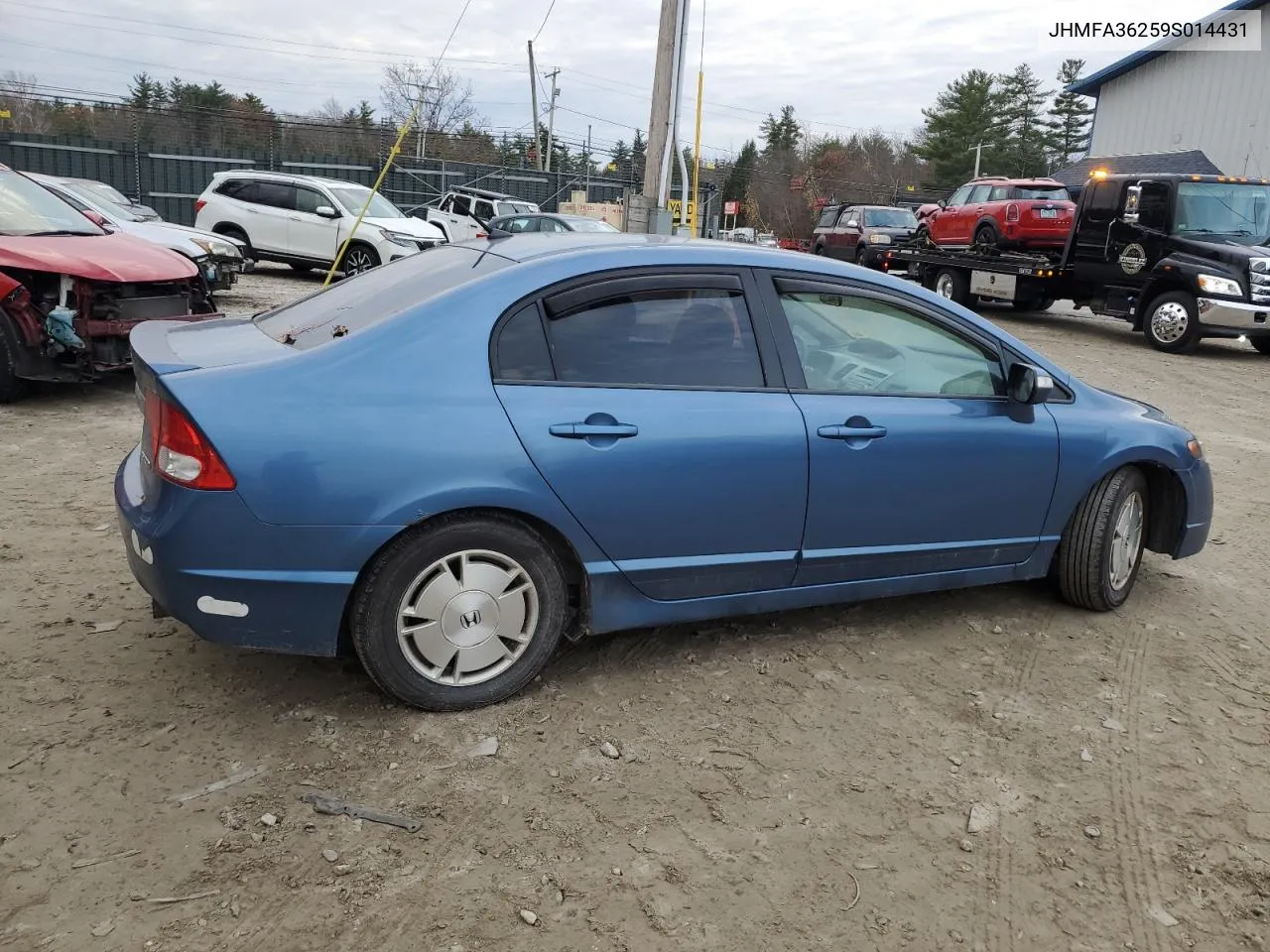 2009 Honda Civic Hybrid VIN: JHMFA36259S014431 Lot: 78796584