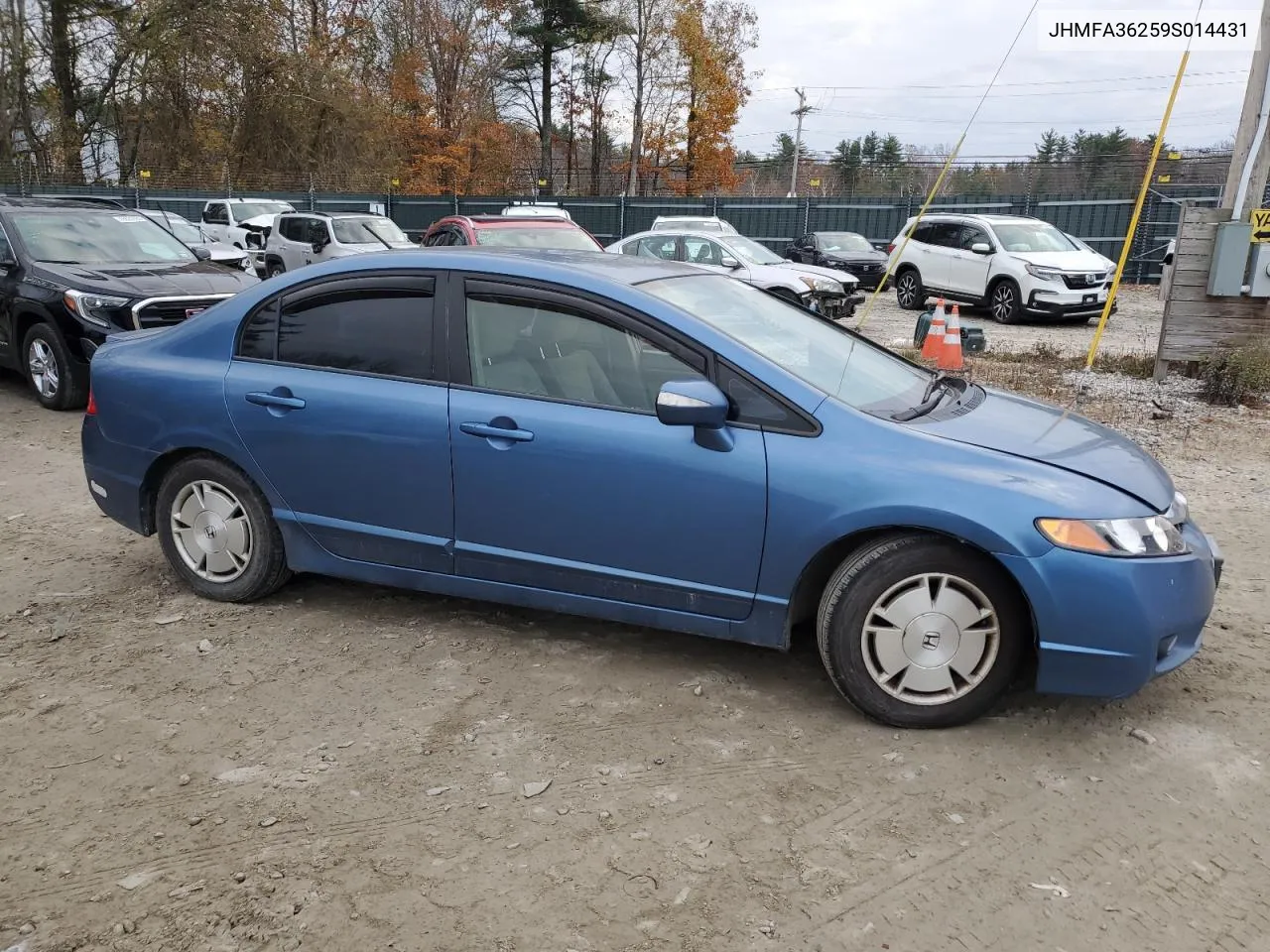 2009 Honda Civic Hybrid VIN: JHMFA36259S014431 Lot: 78796584