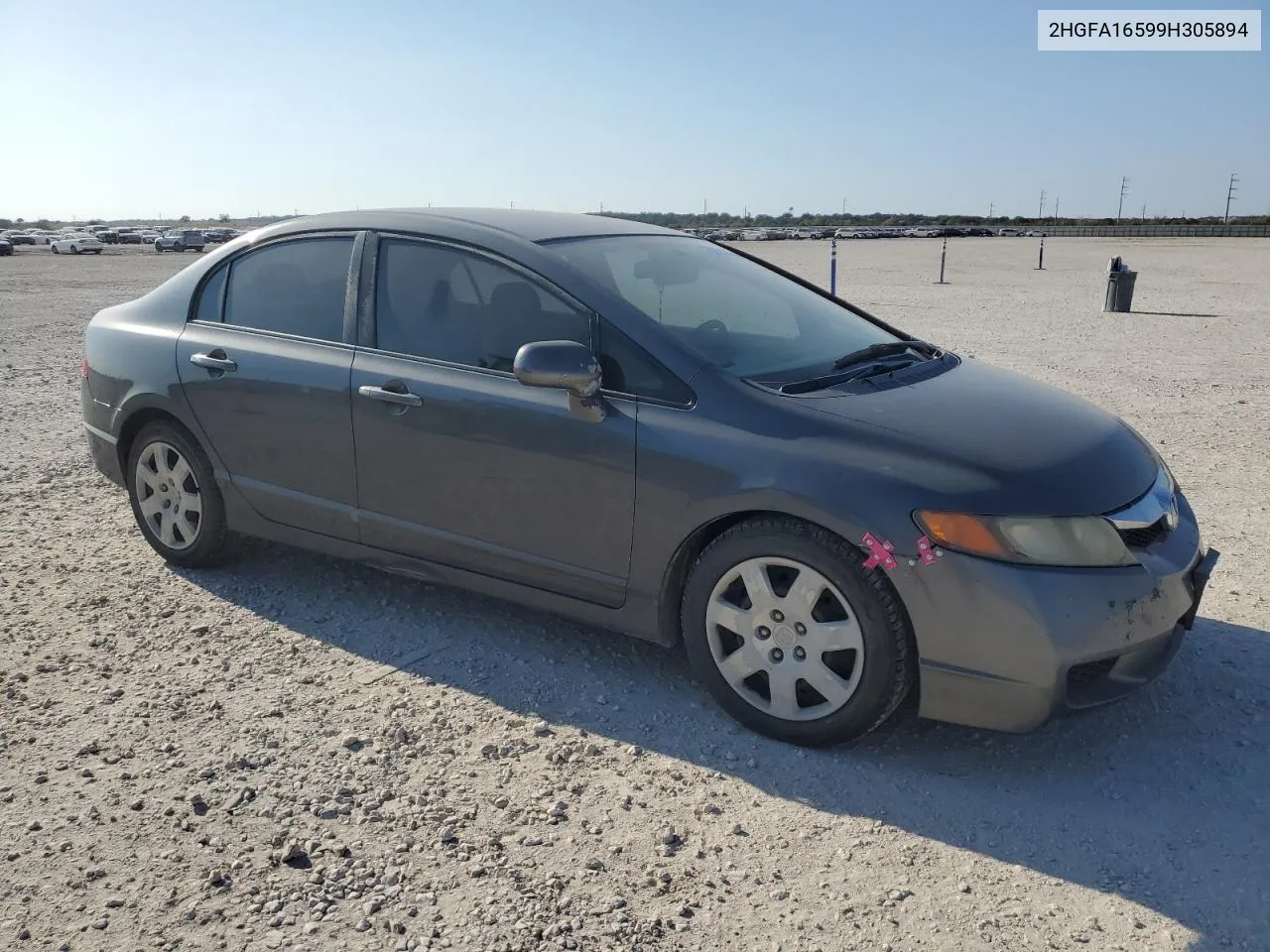 2009 Honda Civic Lx VIN: 2HGFA16599H305894 Lot: 78858444