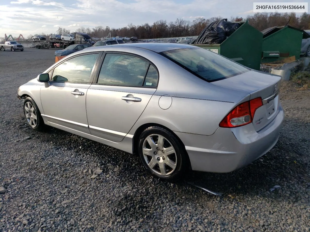 2009 Honda Civic Lx VIN: 2HGFA16519H536644 Lot: 79056994