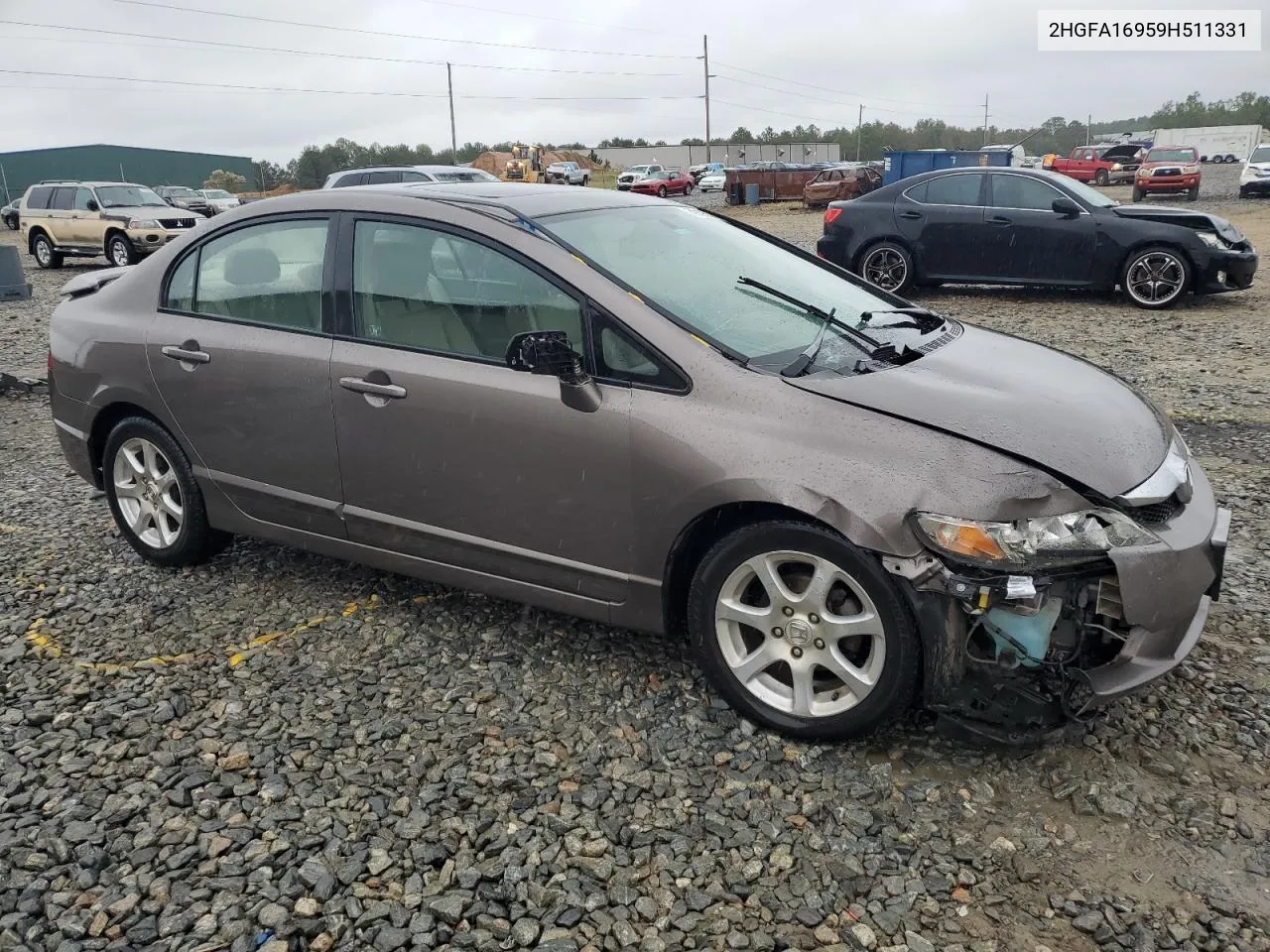 2009 Honda Civic Exl VIN: 2HGFA16959H511331 Lot: 79195374