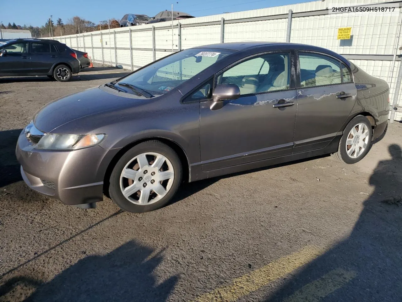 2009 Honda Civic Lx VIN: 2HGFA16509H518717 Lot: 79237774