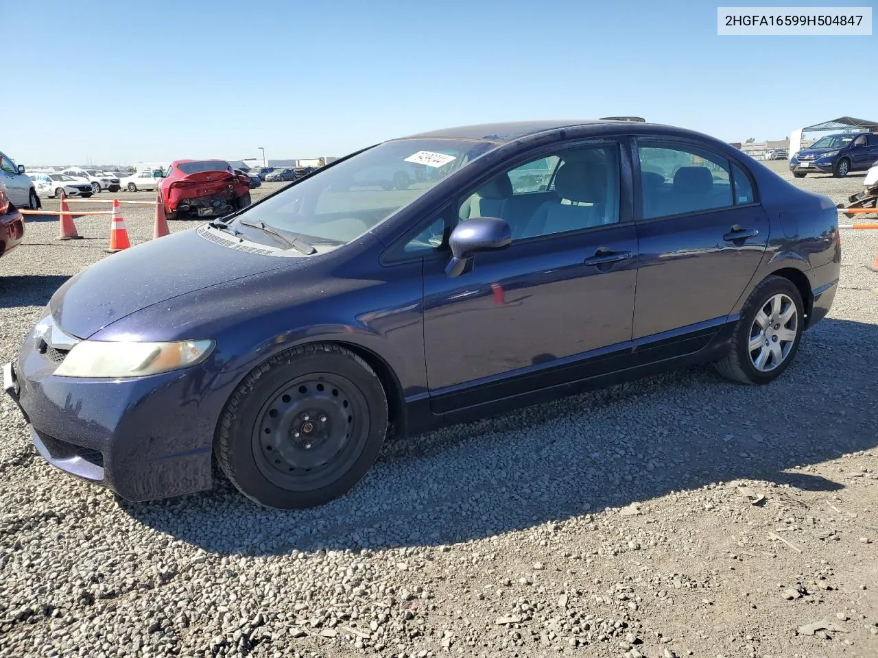 2009 Honda Civic Lx VIN: 2HGFA16599H504847 Lot: 79499244