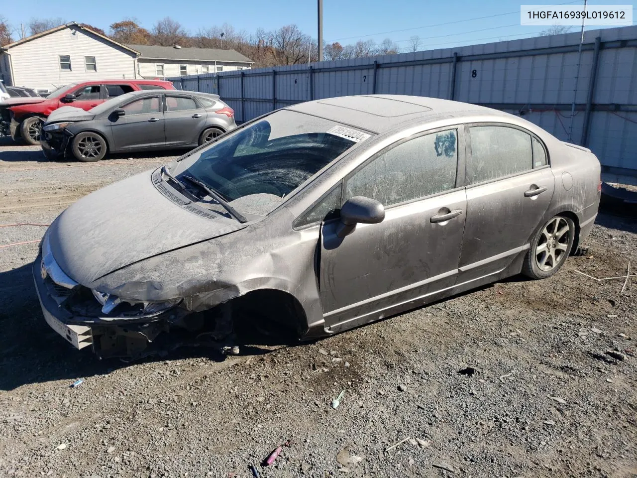 2009 Honda Civic Exl VIN: 1HGFA16939L019612 Lot: 79515834