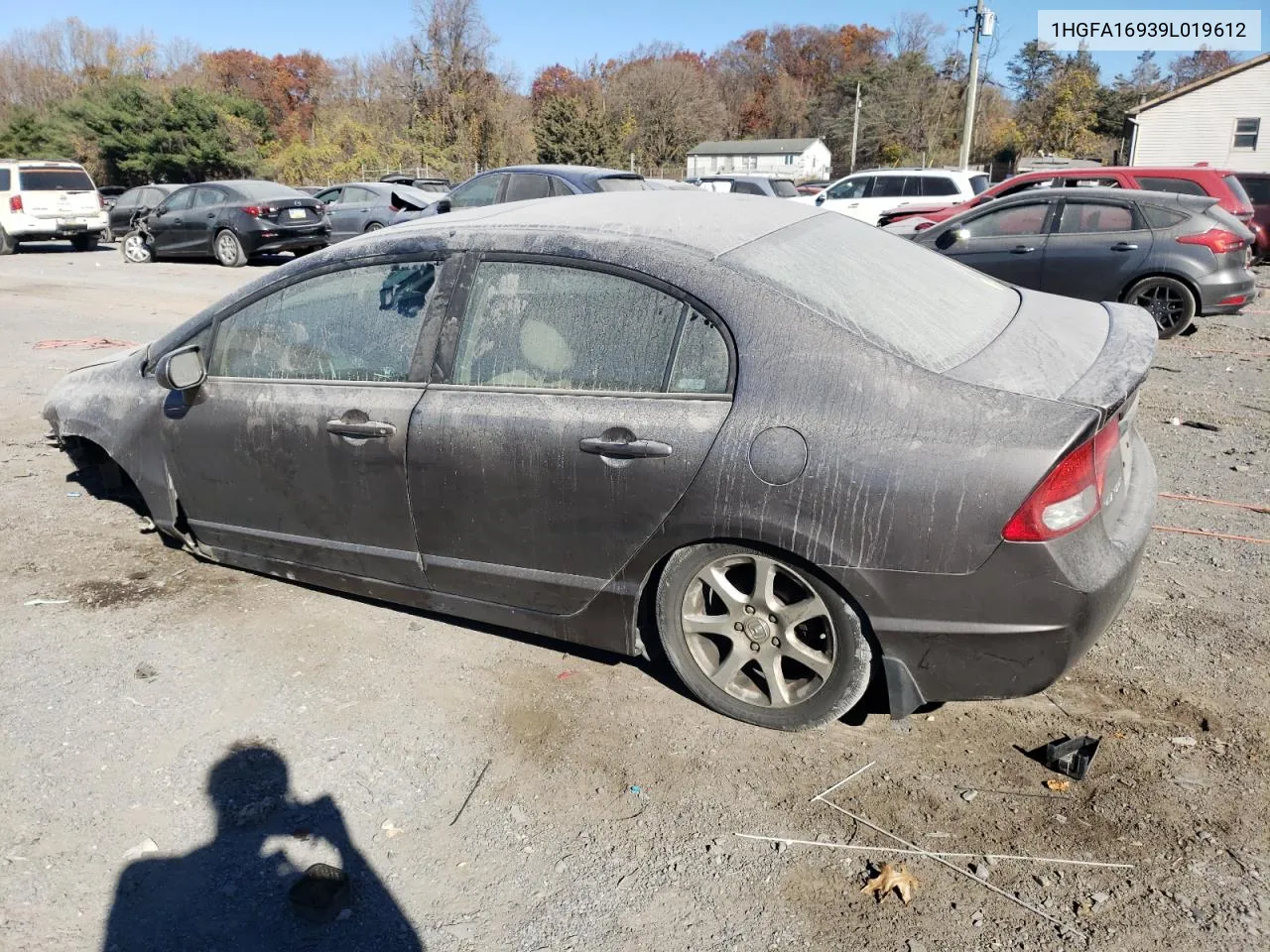 2009 Honda Civic Exl VIN: 1HGFA16939L019612 Lot: 79515834