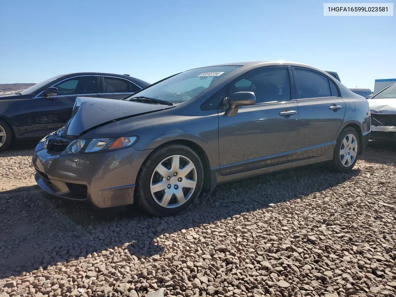 2009 Honda Civic Lx VIN: 1HGFA16599L023581 Lot: 80048194